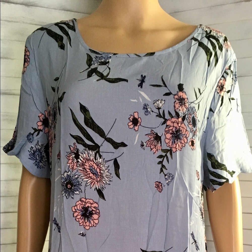 Blue Floral Dress